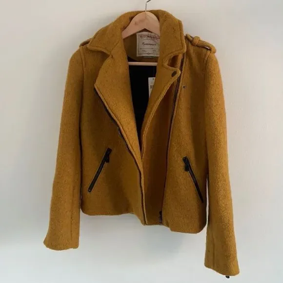 Anthropologie Sasha Boucle Wool Moto Cartonnier Jacket - Picture 4 of 16